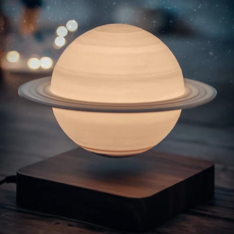 Maglev Moon Lamp Lamp Moon Jupiter Creative 3d printing Mars Saturn Atmosphere Light Gift Nightlight 17cm Saturn