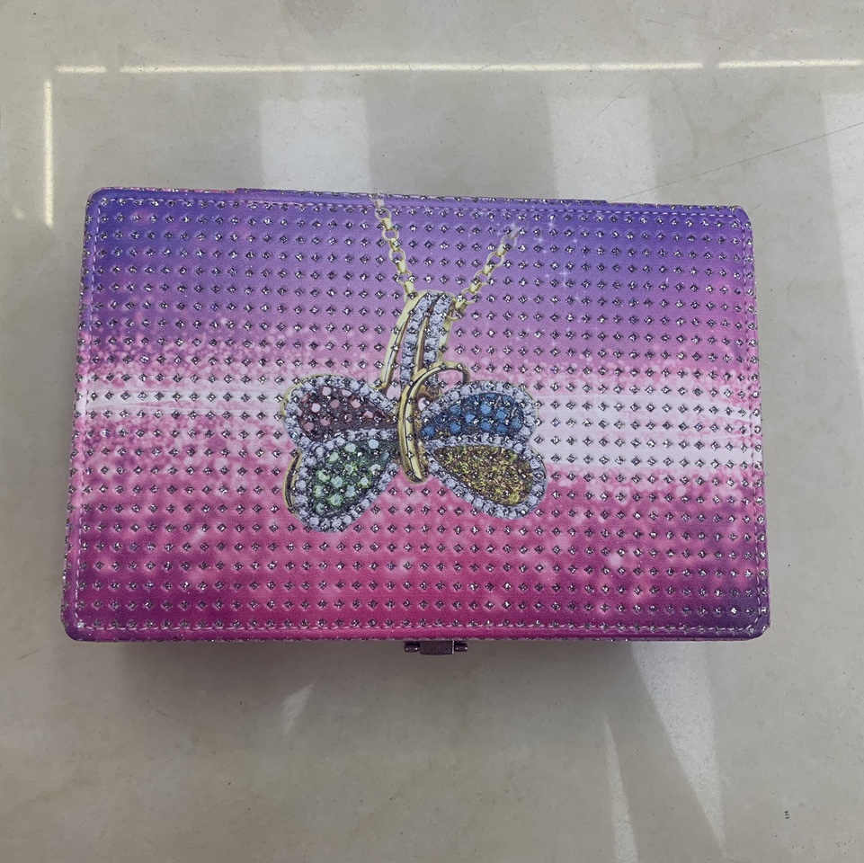 002-5数码印蝴蝶多功能首饰盒