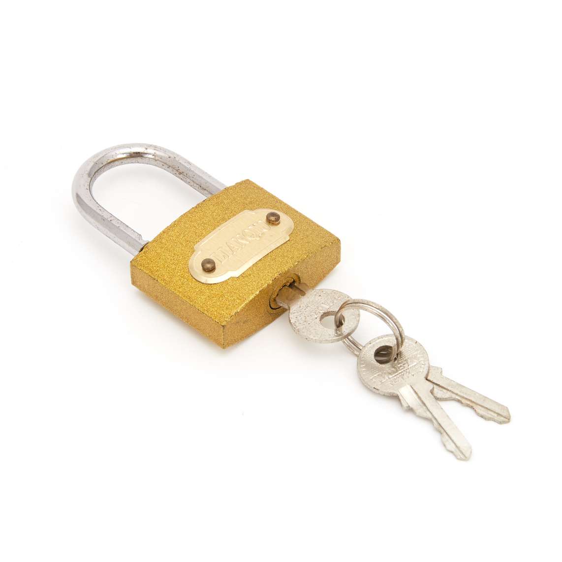 lianqiu金色锁25-32-38 吸卡锁 铁挂锁详情图2