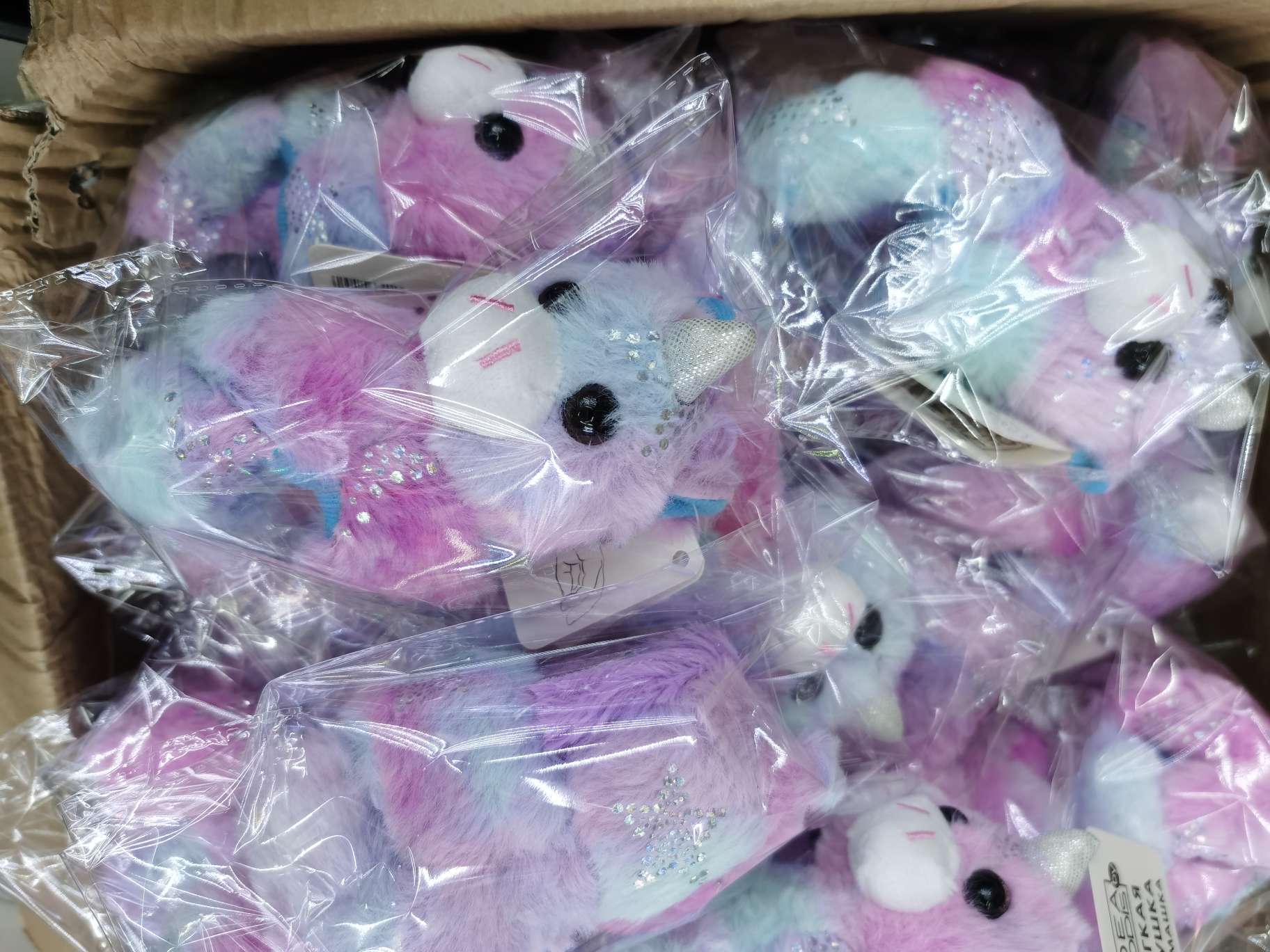 Xinqiqu 1168 Yiwu's best-selling unicorn fleece toy doll chair, papapapa ring throw pillow, cute girls' gift styles are diverse pic 5