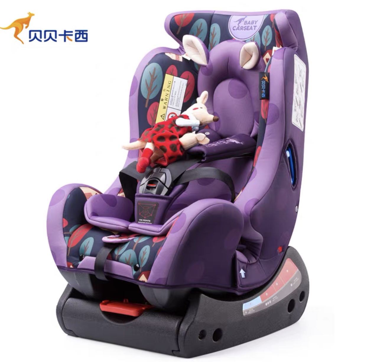 贝贝卡西汽车用安全座椅儿童0-4-6岁婴幼儿宝宝新生便携式可躺718 汽车座椅详情图2