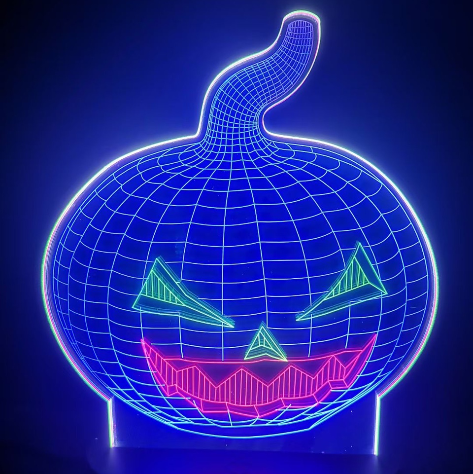 3D nightlight star lamp bedroom ins room decoration Dormitory girl heart born Internet celebrity creative gift pumpkin USB