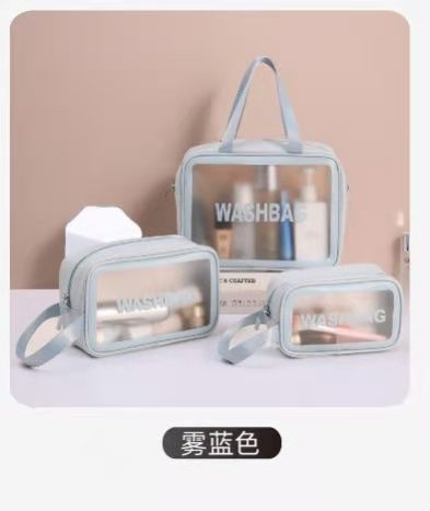 网红  爆款/洗漱包/防水 收纳包白底实物图