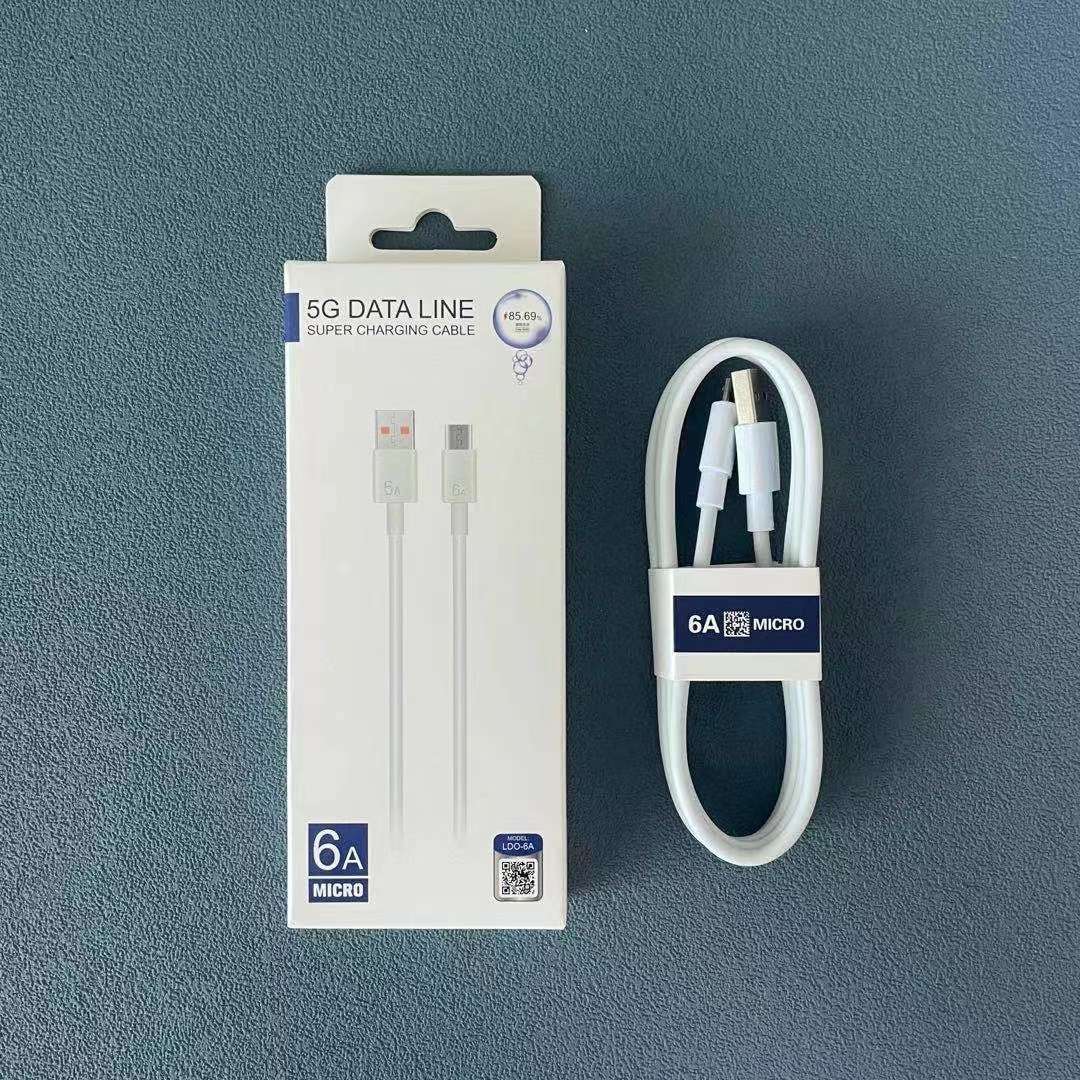 6A fast charging data cable v8 head details Picture