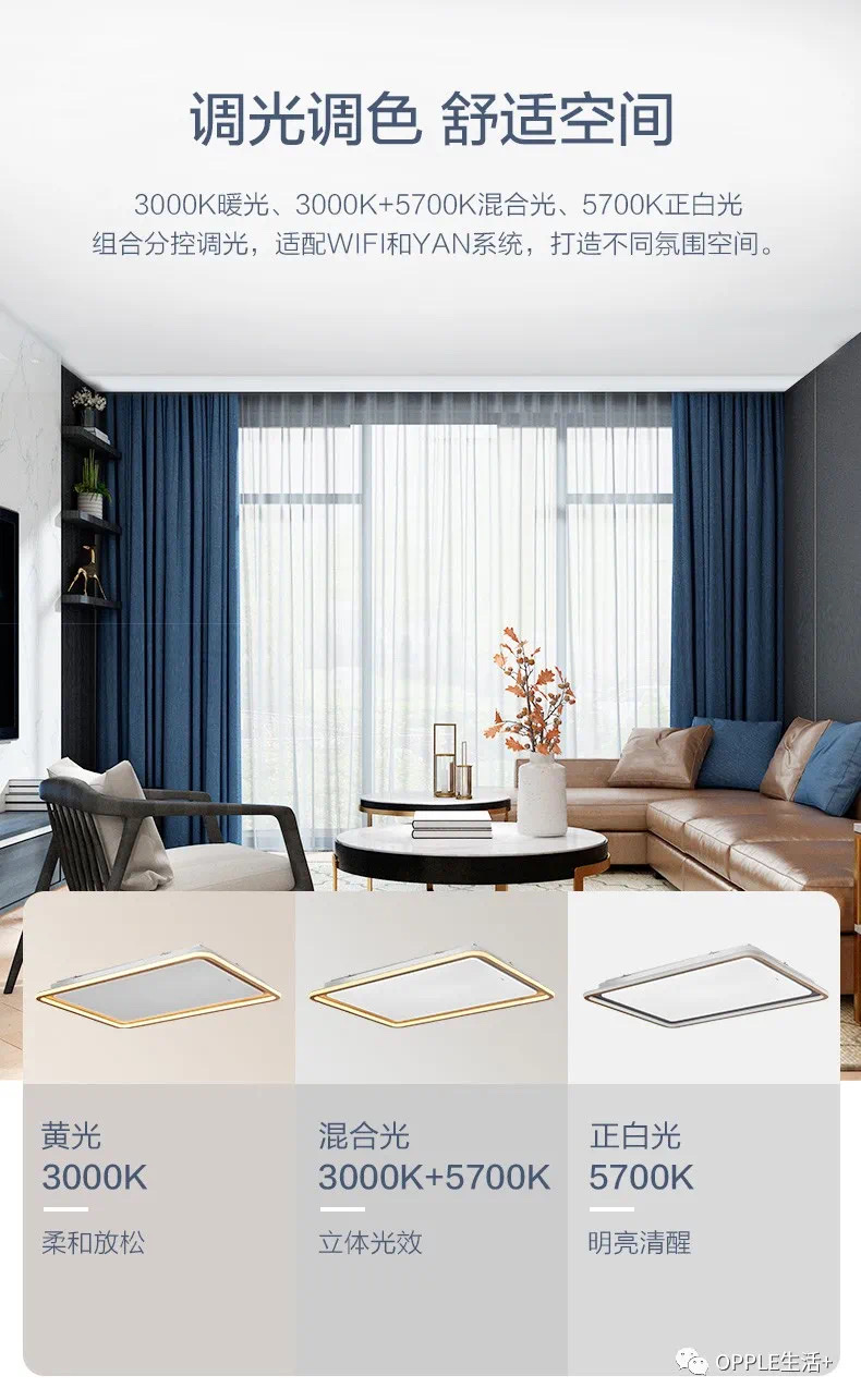 欧普环聚房间灯详情图3