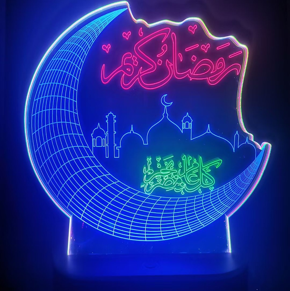 3D nightlight star lamp Bedroom ins room decoration Dormitory girl heart born Internet celebrity creative gift Eid USB