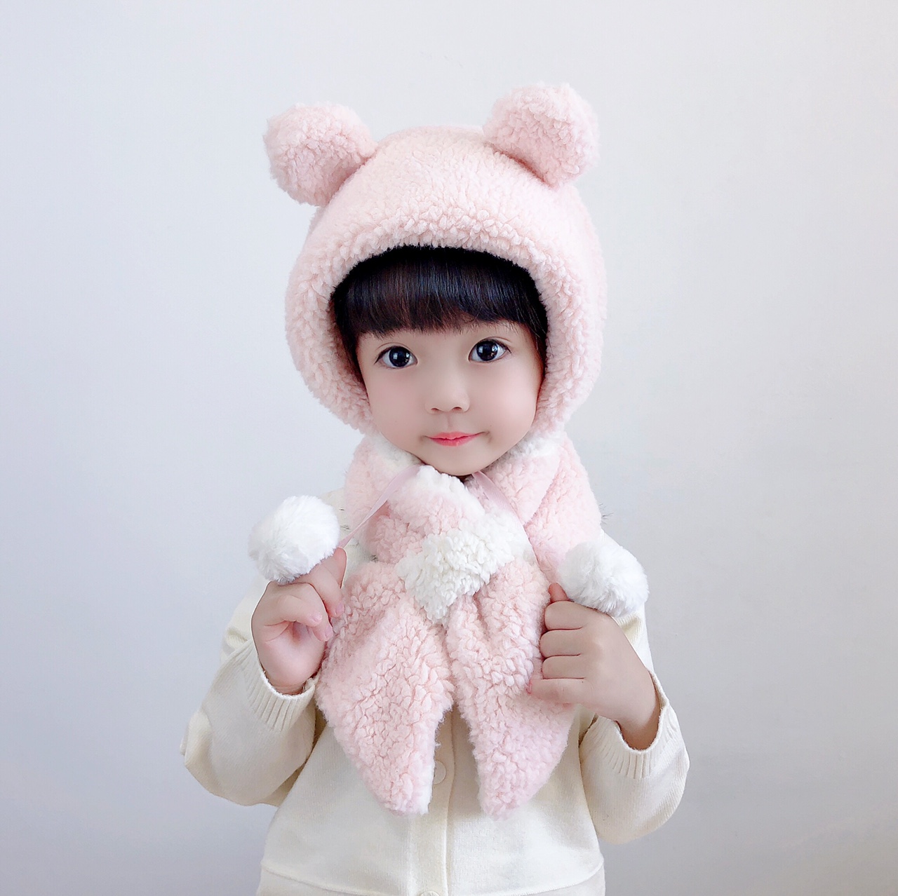 儿童可爱毛绒两件套