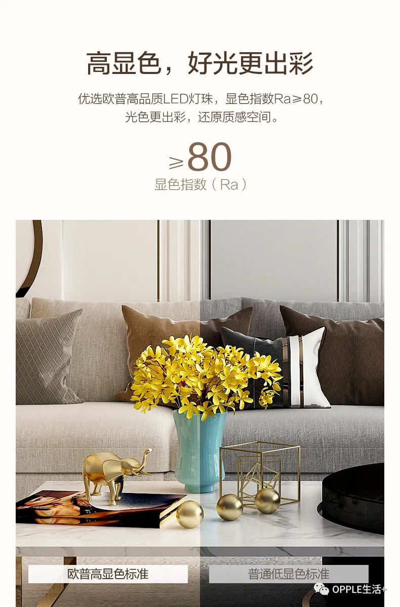 欧普晨晖房间灯80瓦详情图2