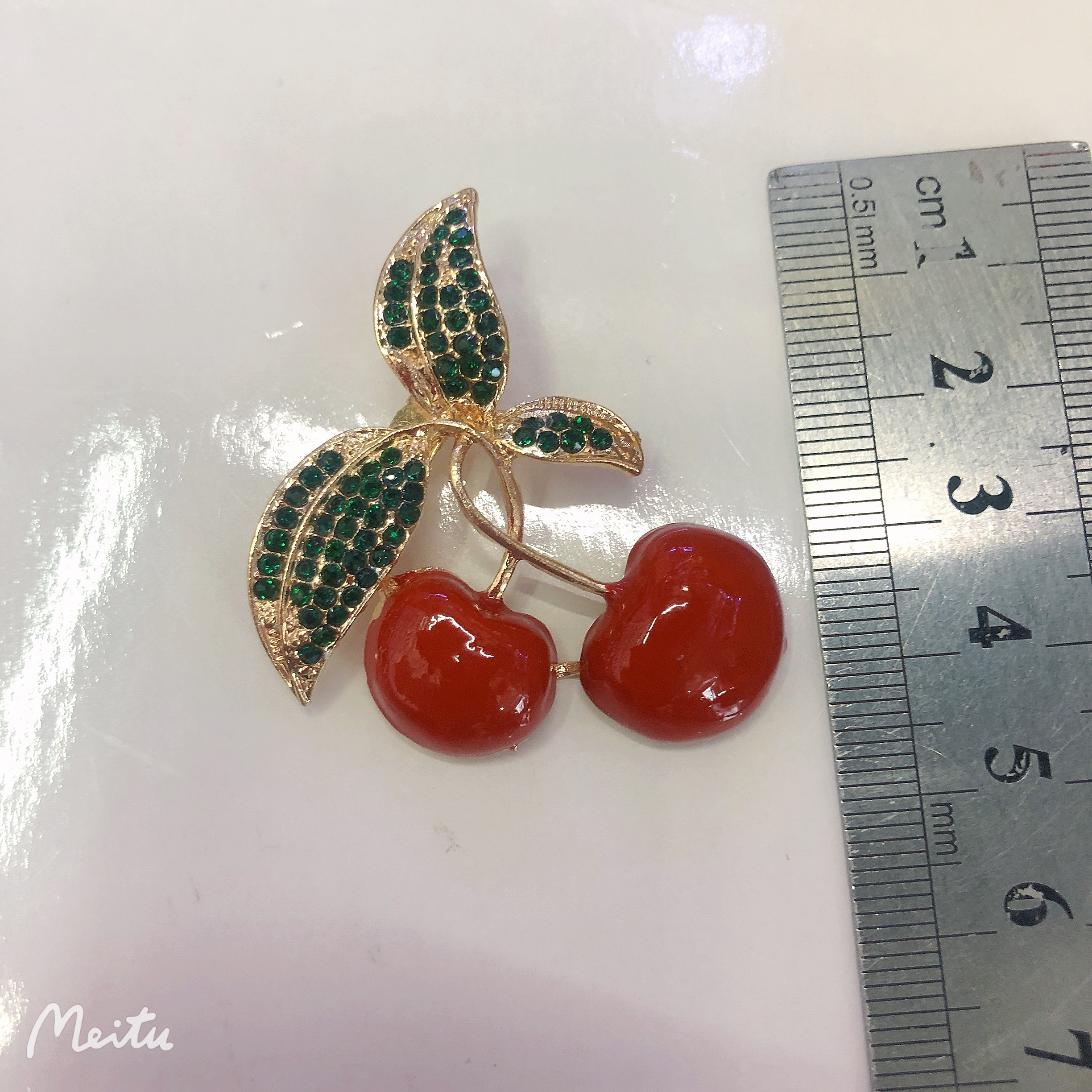 红色樱桃🍒绿色叶子详情图4