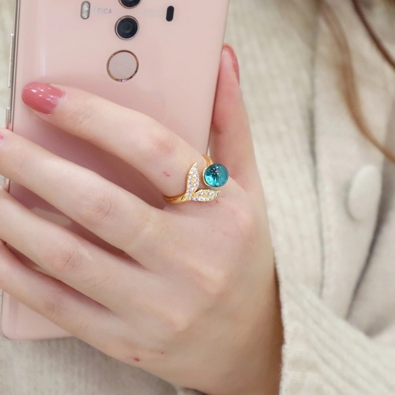 Chenglong Jewelry Mermaid Open Ring Korean Style Instagram Valentine's Day Gift for Friends Online Live Stream CL01153-30 Specification image
