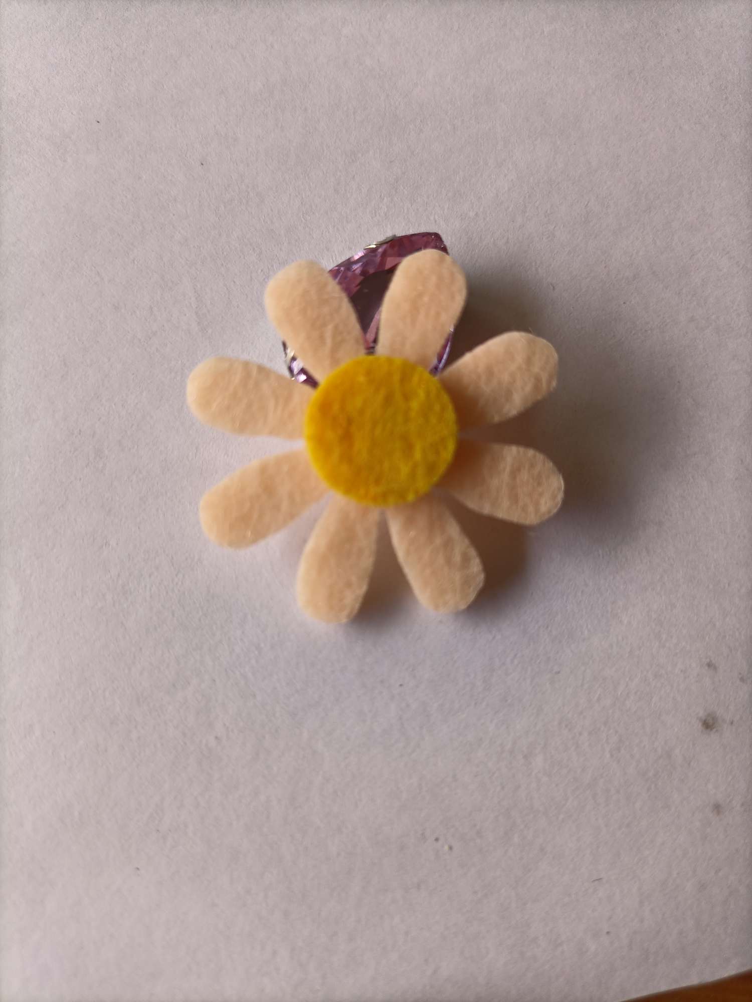 毛毡布无纺布DIY血牙色太阳花饰品配件花帽子袜子童装包装盒配件花产品图