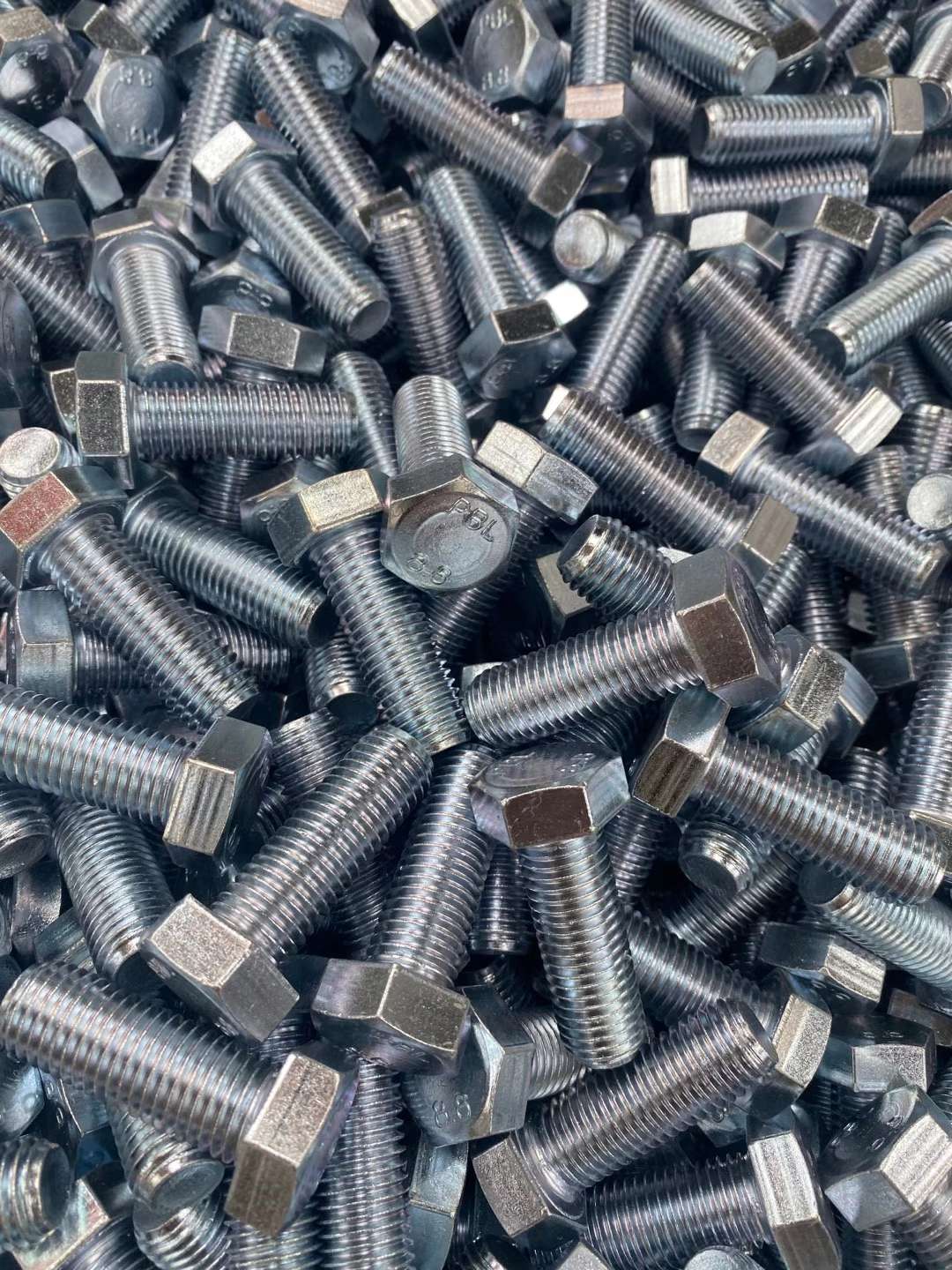 高强度8.8外六角螺栓全扣半扣螺丝氧化发黑蓝白锌热镀锌螺栓外六角螺栓详情图8