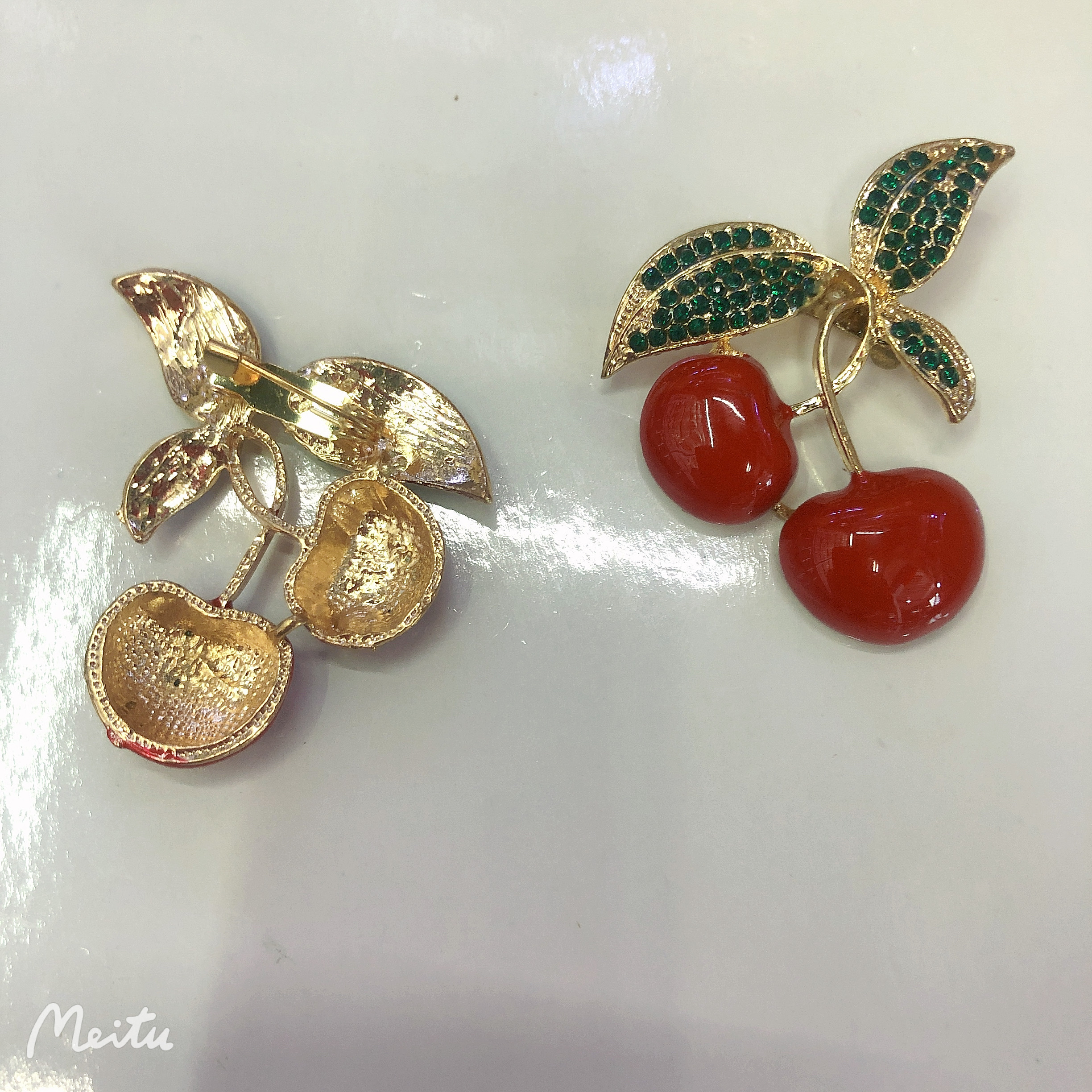 红色樱桃🍒绿色叶子详情图5