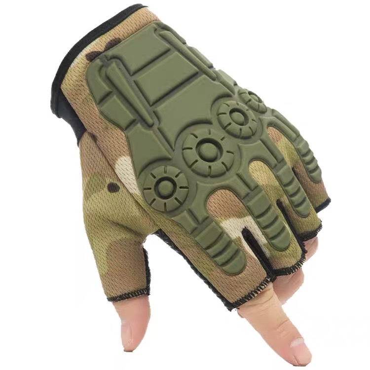 Tactical half-finger gloves Men's Summer Special Forces Combat bike motorcycle exercise fitness fingertip