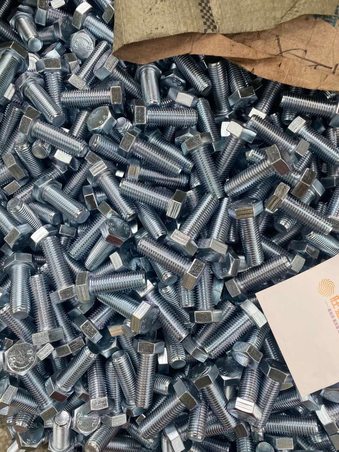高强度8.8外六角螺栓全扣半扣螺丝氧化发黑蓝白锌热镀锌螺栓外六角螺栓详情图9