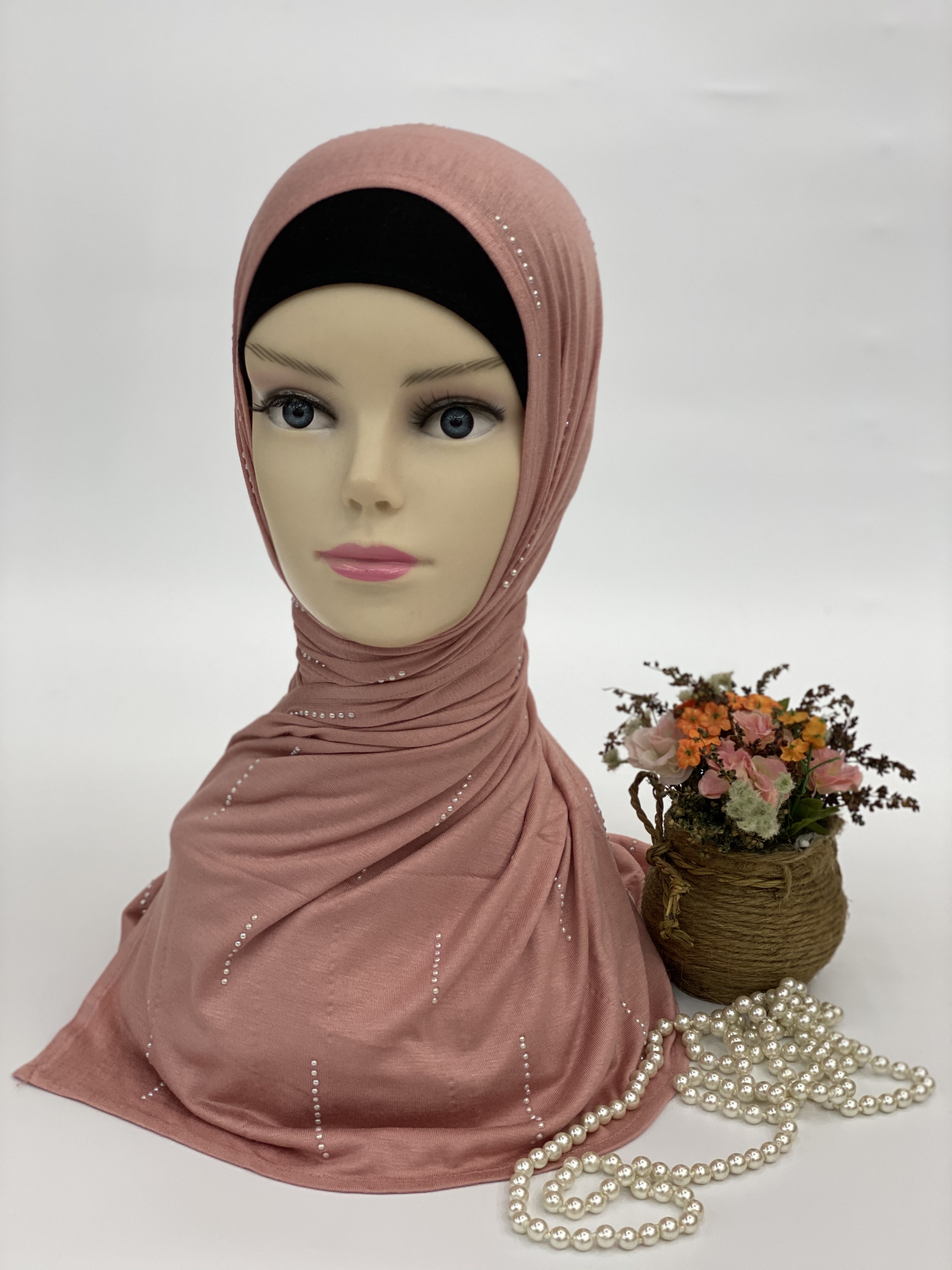 Mercerized Cotton Millet Bead Scarf details Picture