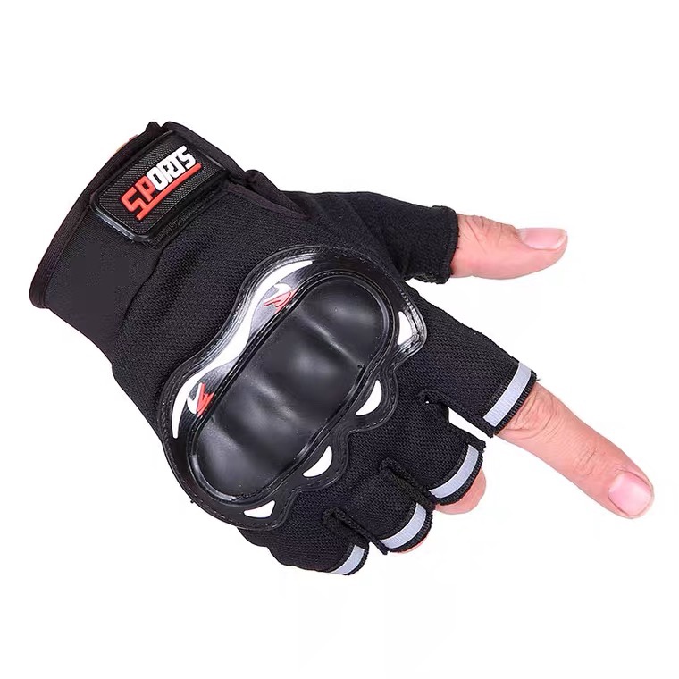 Tactical half-finger gloves Men's boxing outdoor biking Motorcycle exercise fitness Fingertip