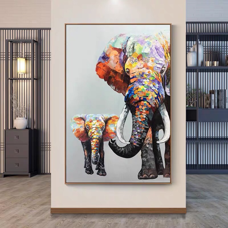 油画厚油大象🐘