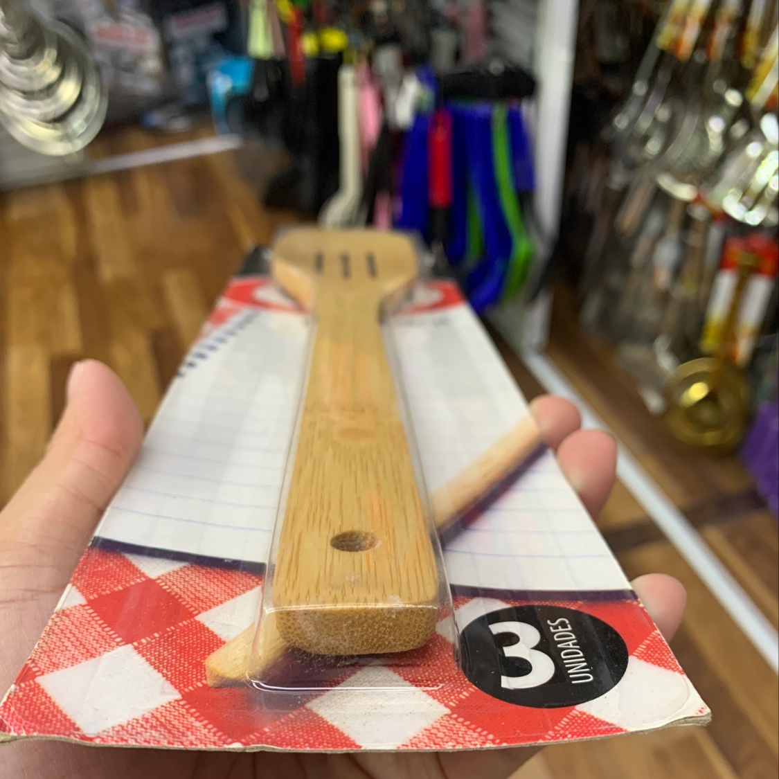 Bamboo spoon suction card Specification image