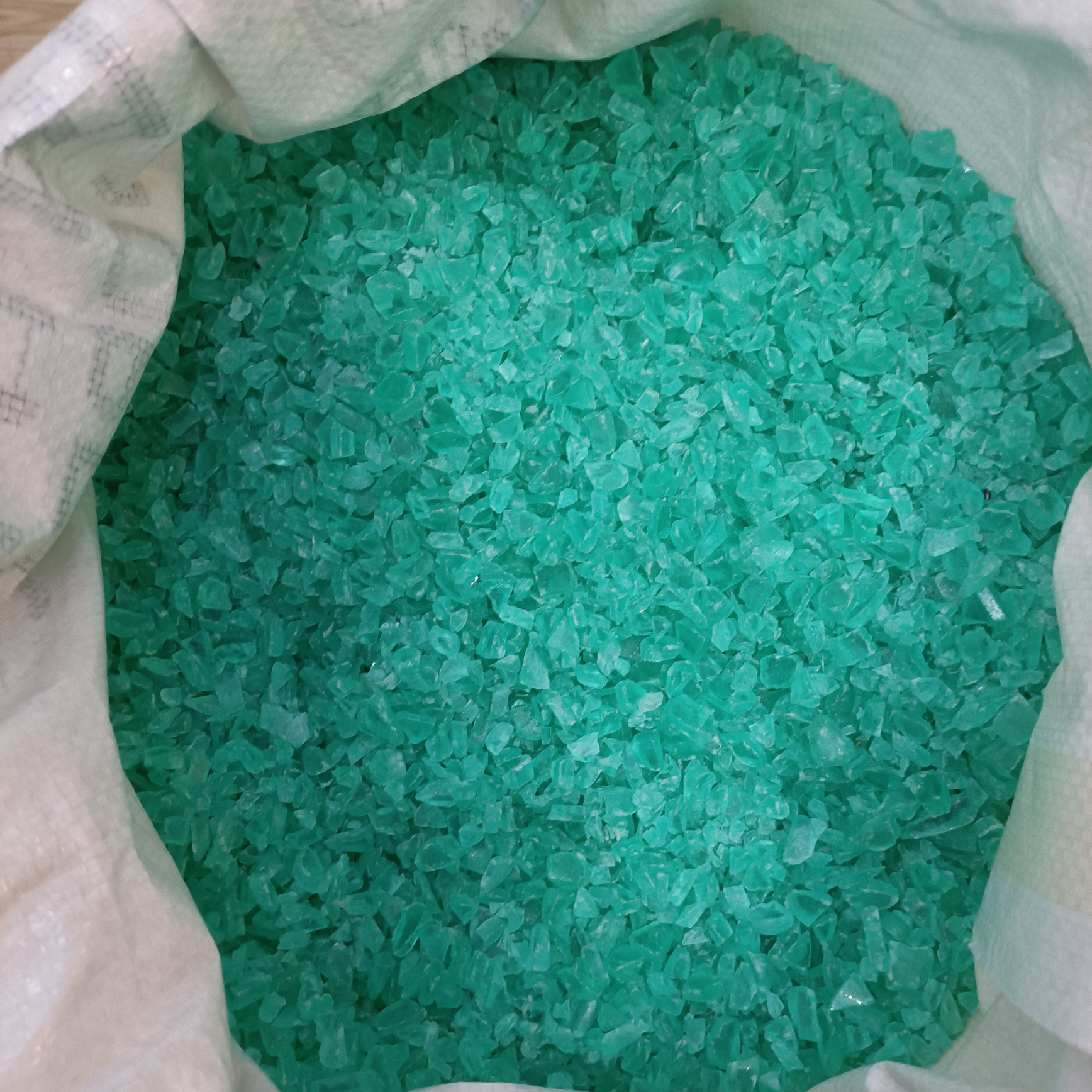 颜色透苯绿色批发塑料颗粒回料1吨起批图
