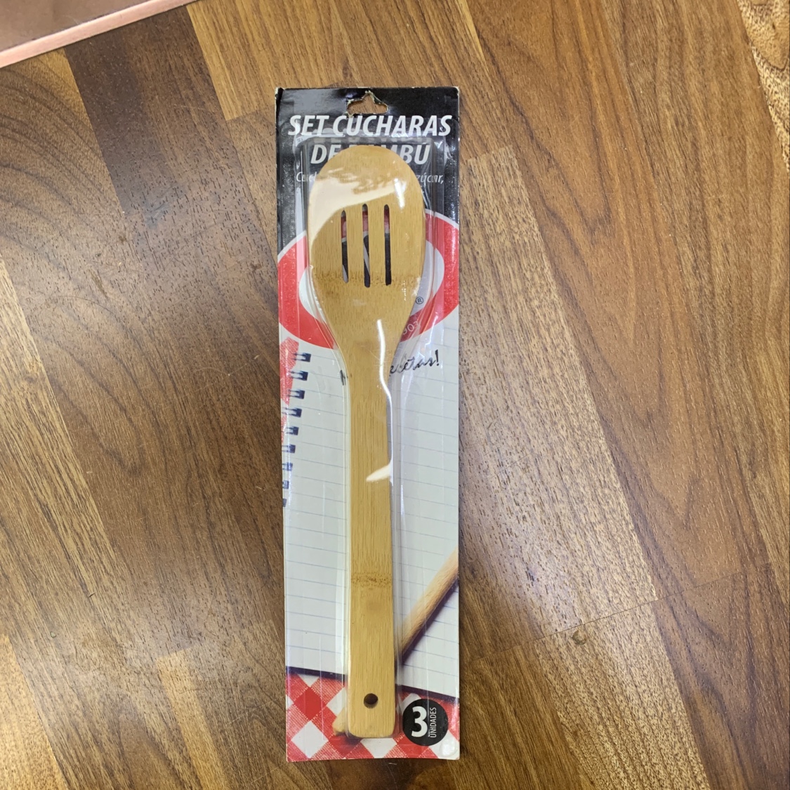 Bamboo spoon suction card