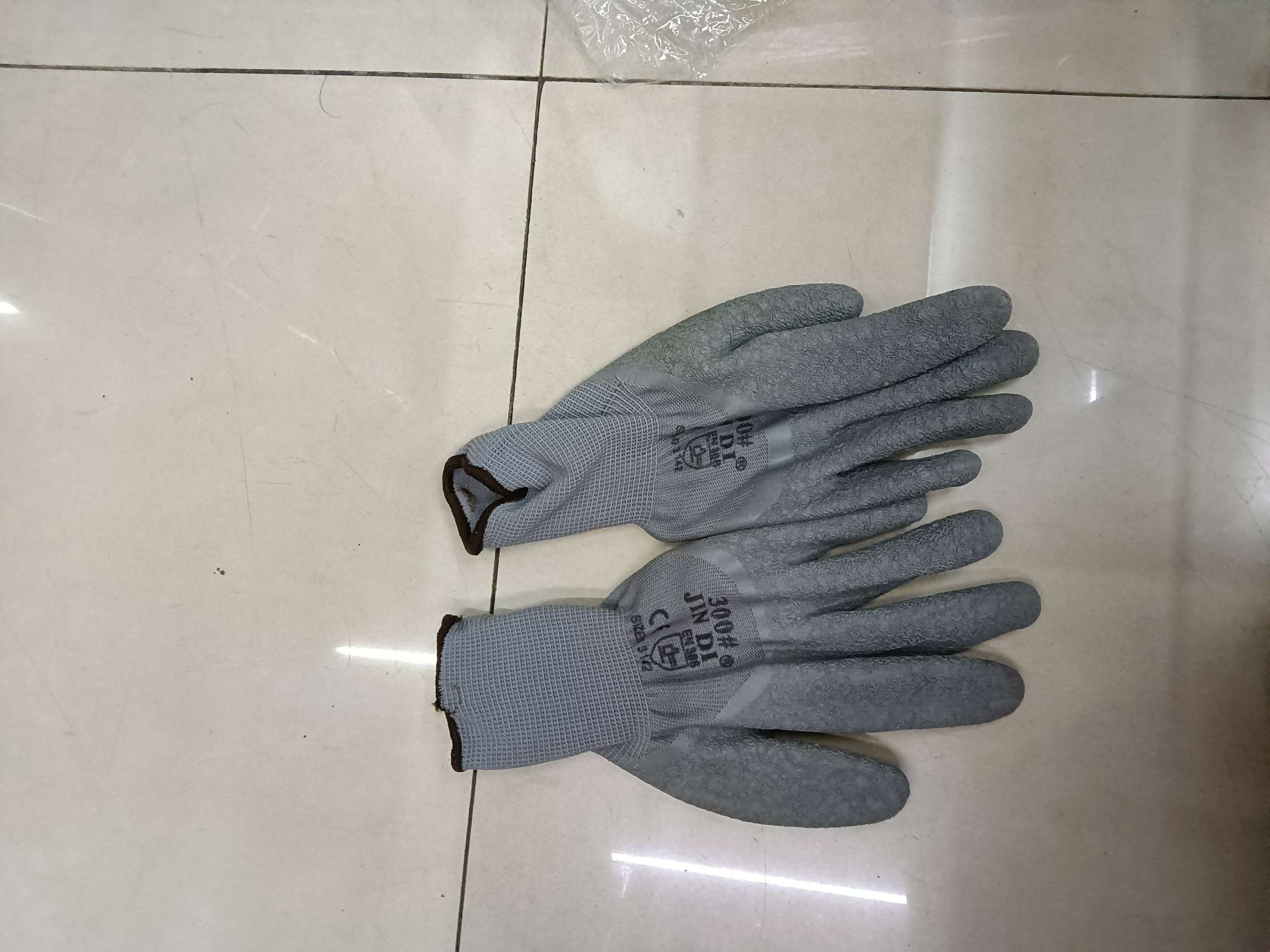 灰色手套细节图