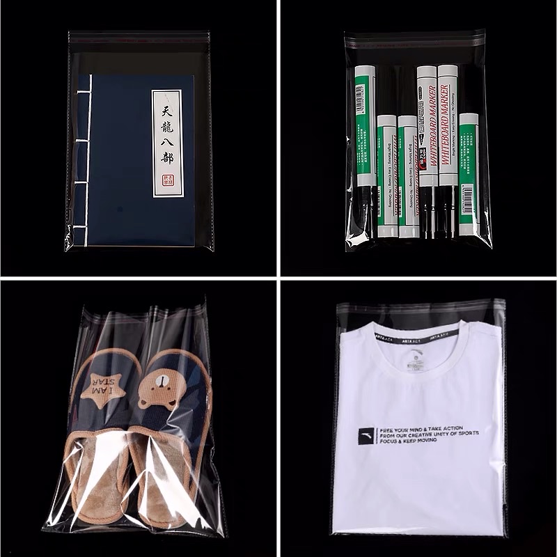 OPP transparent self-adhesive packaging bags, plastic bags, self-adhesive bags, clothing bags, toys, masks, self-sealing bags 12*15, free shipping, 200 pieces detail image 3