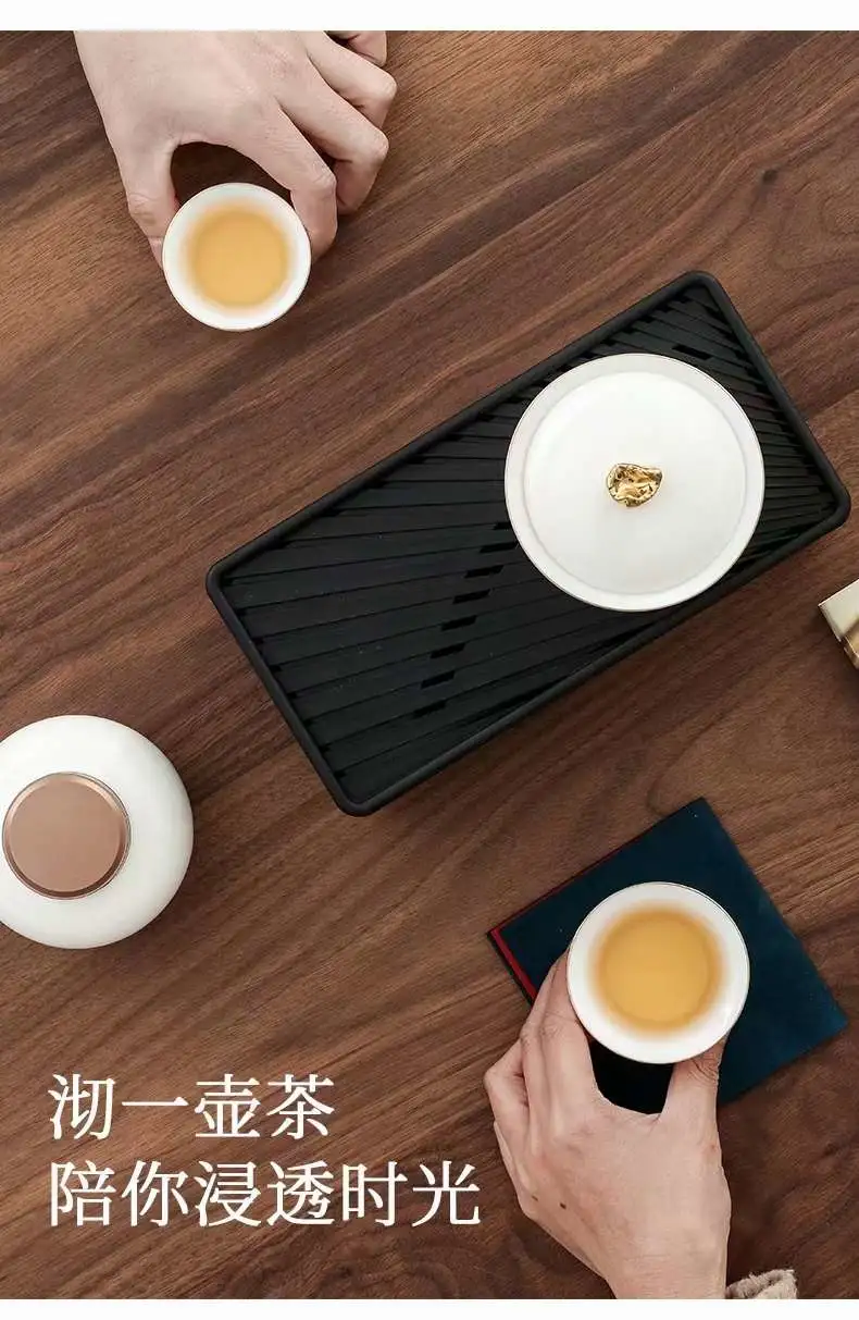 High-end jade travel tea Set: One Leaf Knows Autumn Tao Li Family 023 detail image 8