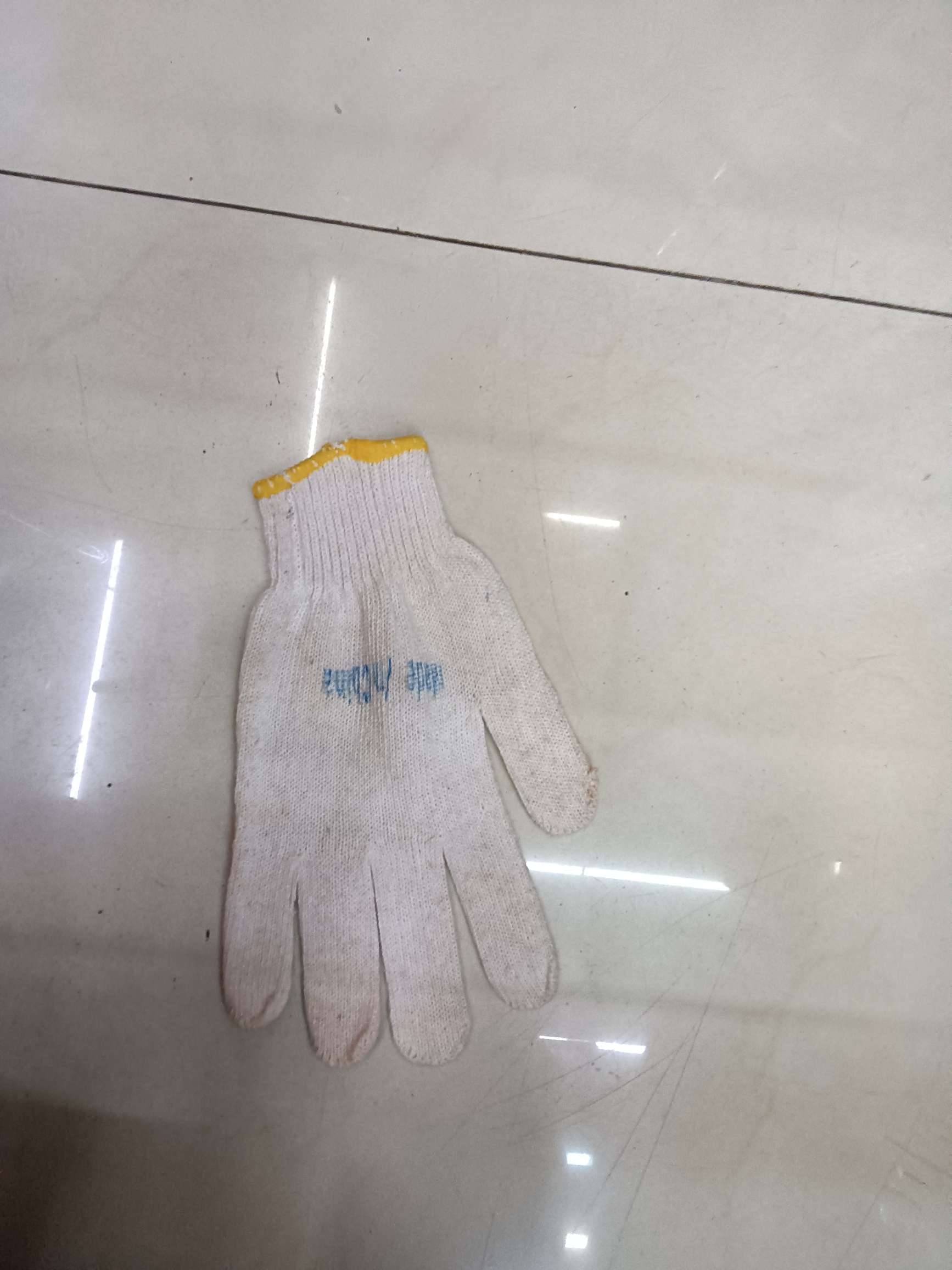 蓝色点胶手套产品图
