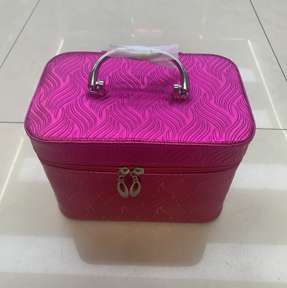 809-4波浪纹三件套多功能化妆箱