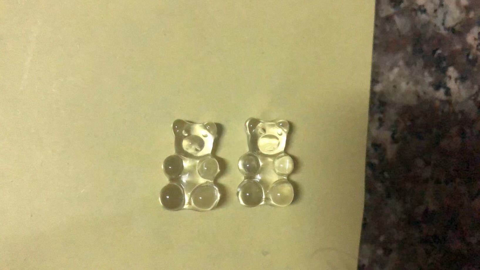 松石蓝/饰品/树脂白底实物图