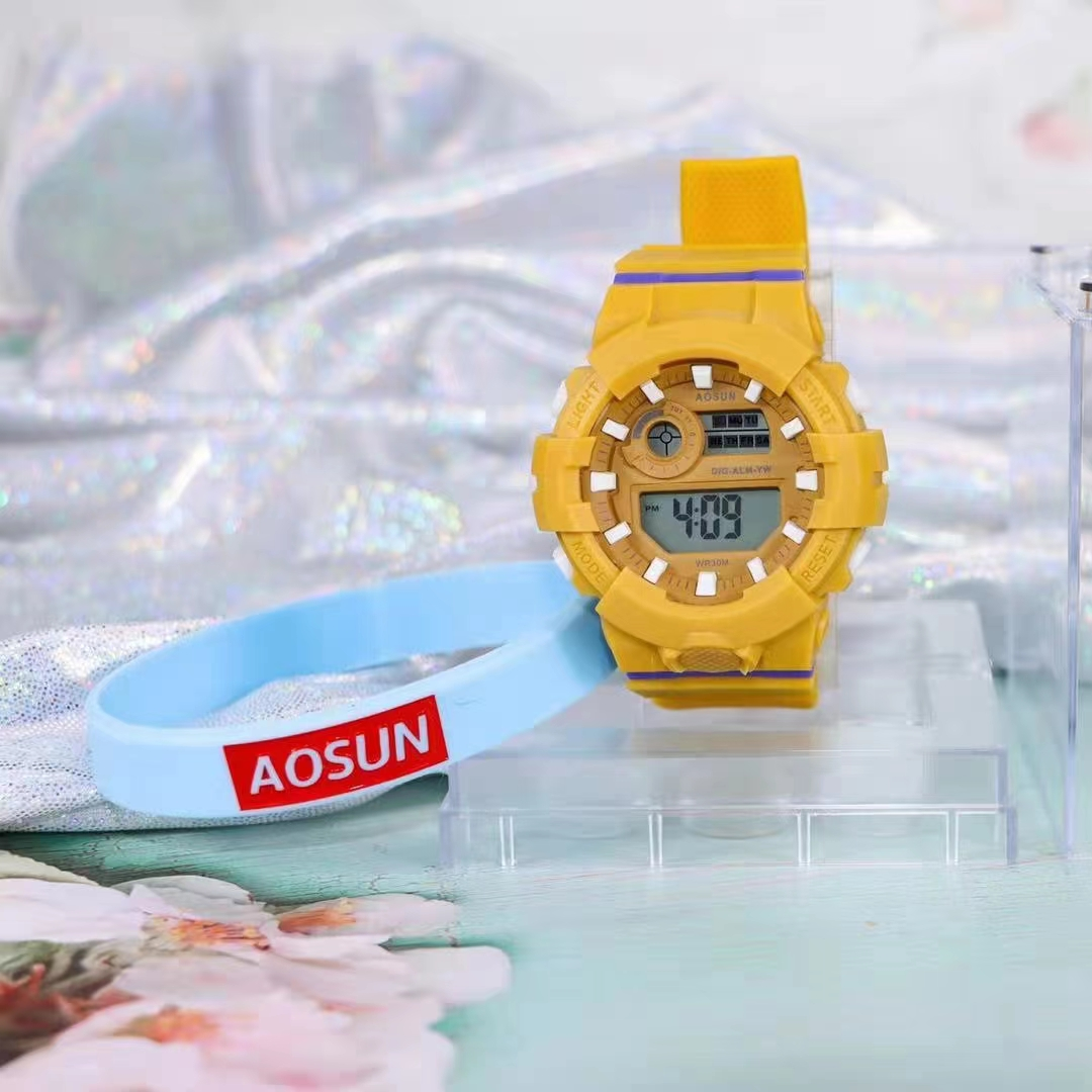 0 waterproof candy-colored sports electronic watch at the forefront of trends