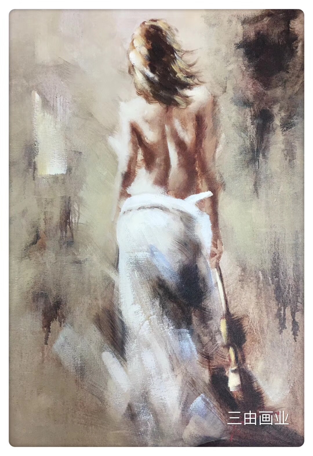 油画实物图