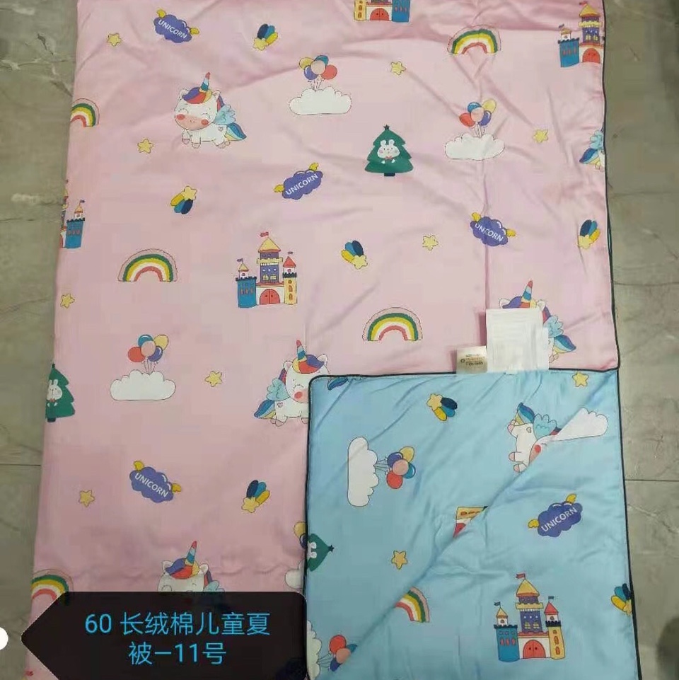 2022厂家新品直销长绒棉卡通夏被