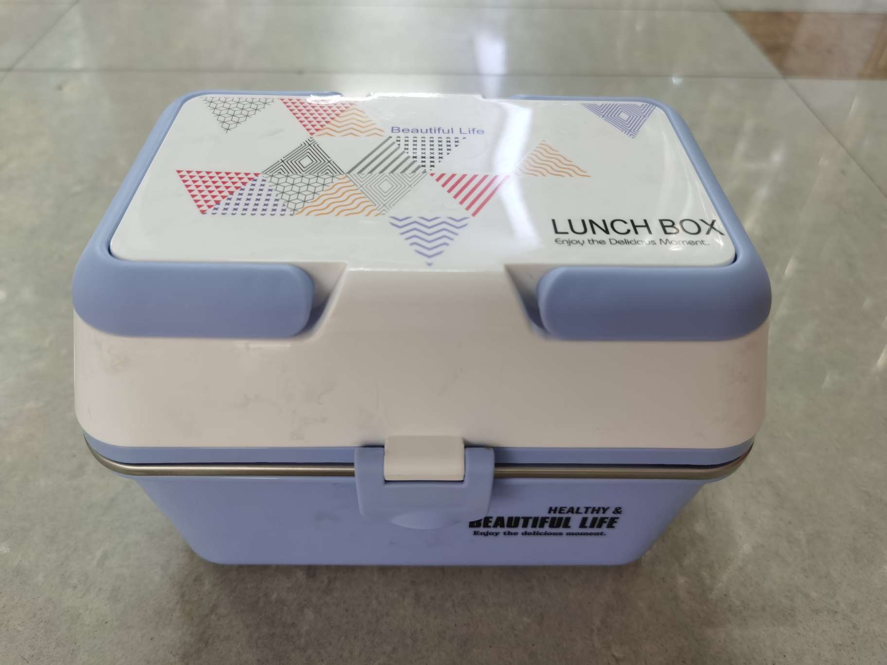 The two-story bento box is square Specification image