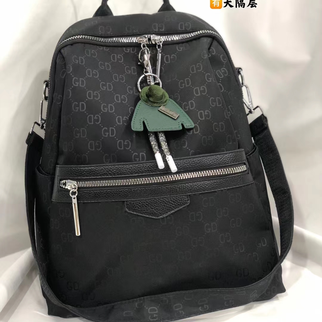 Oxford cloth backpack women 2021 new fashion casual waterproof women travel canvas anti-theft backpack 3060-6