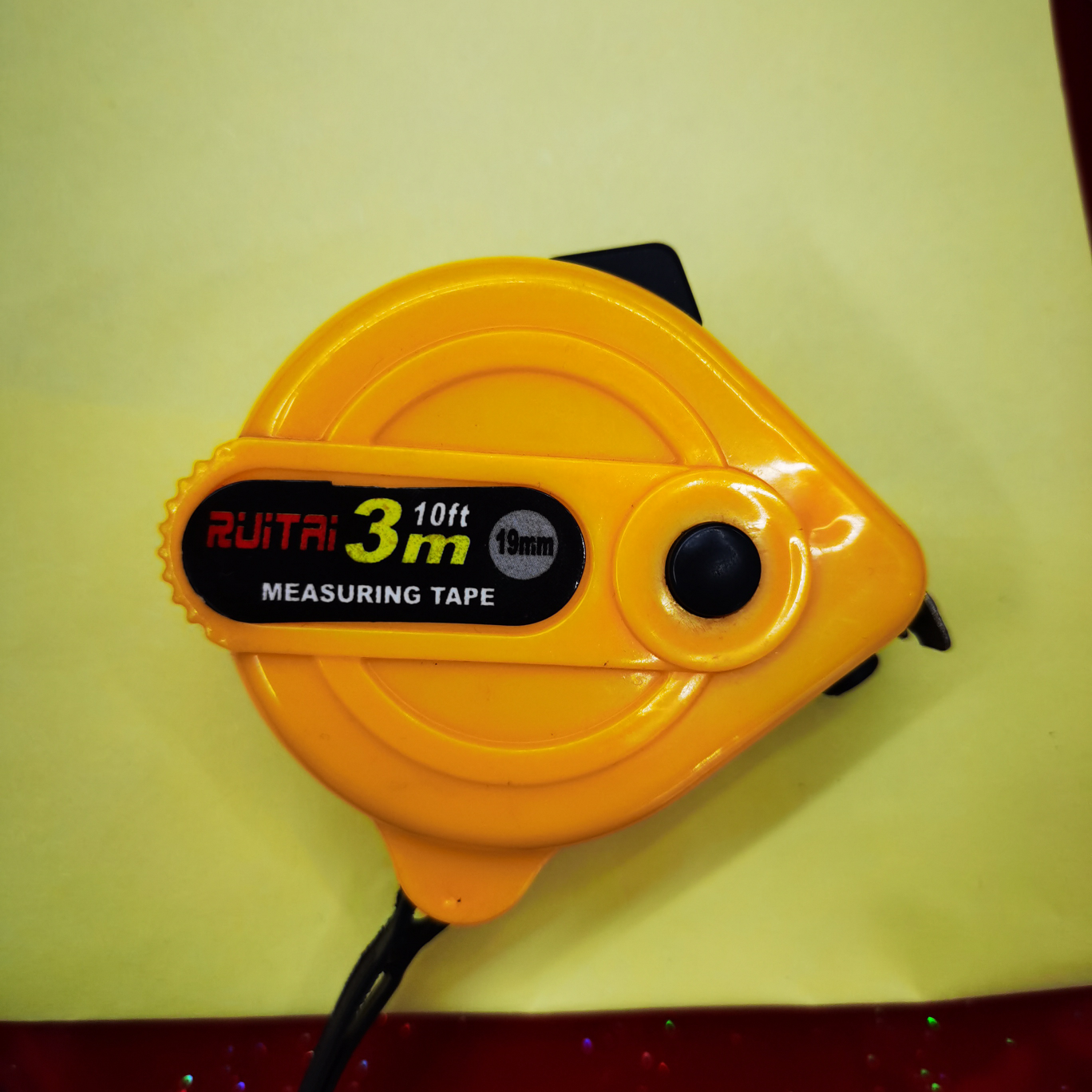 The tape measure is 3 meters