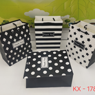 时尚简约礼品袋现货手提袋白卡纸包装KX17803