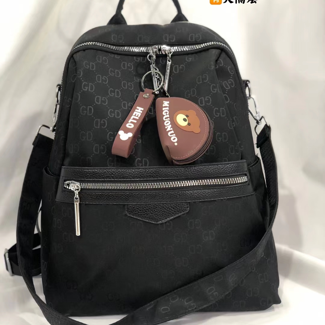 Oxford cloth backpack women 2021 new fashion casual waterproof ladies travel canvas anti-theft backpack 3060-1
