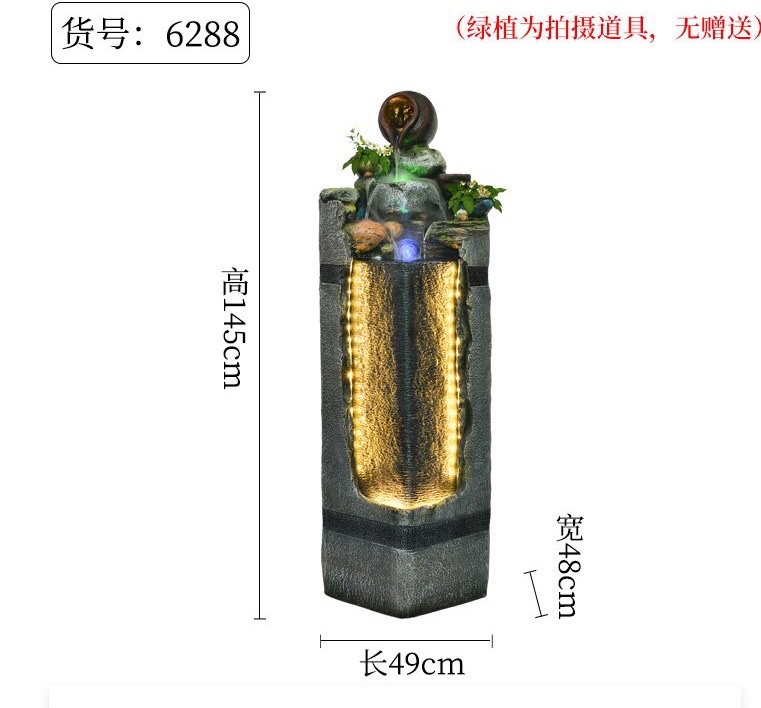 轻奢流水喷泉水轮客厅阳台茶室前台雾化加湿器家居装饰品摆件详情图17