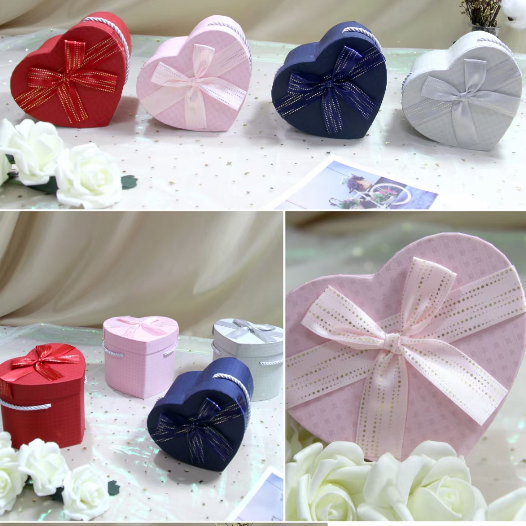 Tianxiang Craft Gift Box Creative hand-held peach heart single box Apple Box full figure