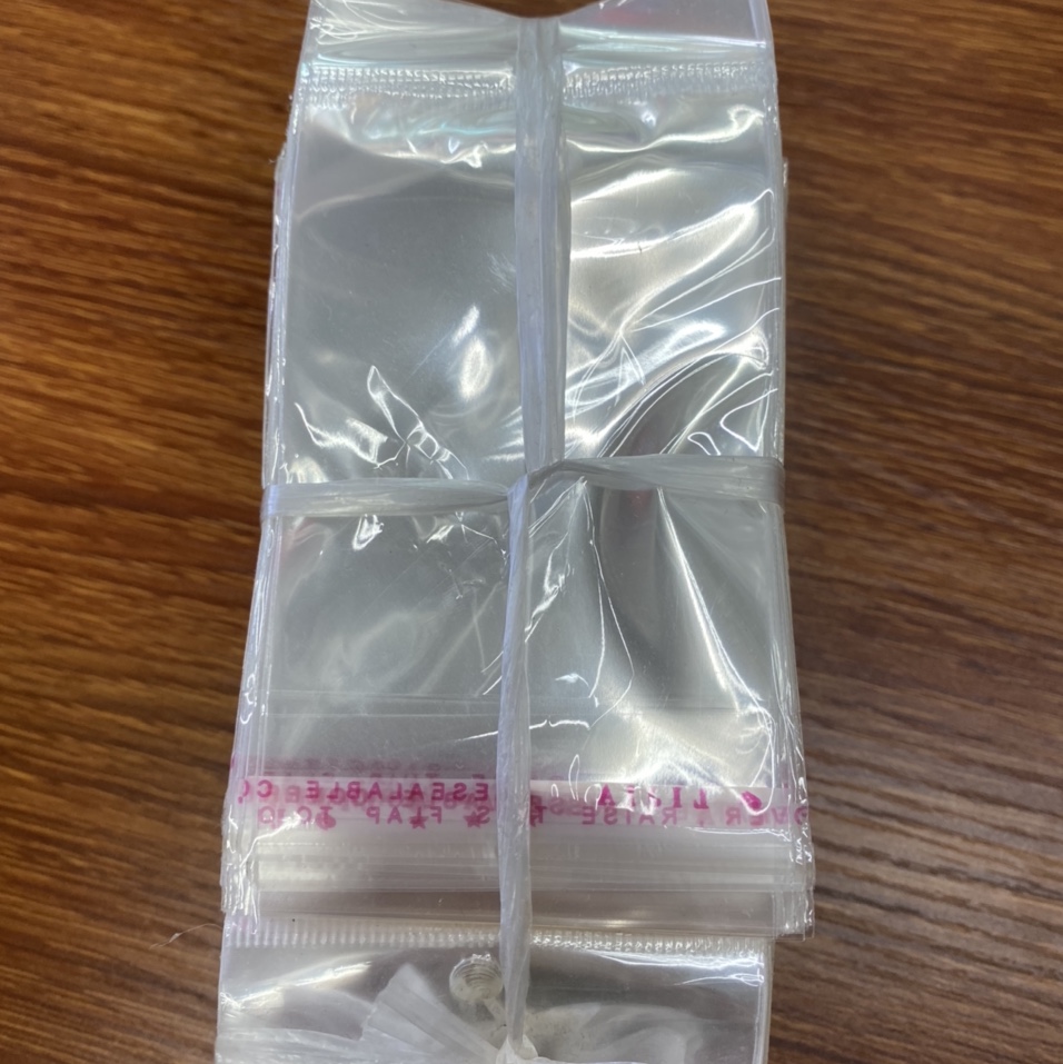5*12 bolsas de embalaje transparentes bolsas autoadhesivas OPP bolsas autoadhesivas opp bolsas ziplock bolsas de plástico de ropa logotipo de impresión
