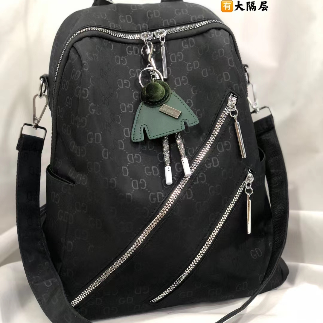 Oxford cloth backpack women 2021 new fashion casual waterproof ladies travel canvas anti-theft backpack 3060-2