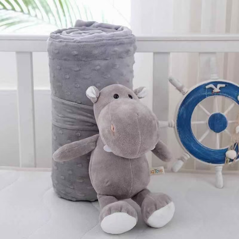 义乌好货动物豆豆毯春夏凉被儿童幼儿园空调被午睡盖毯详情图2