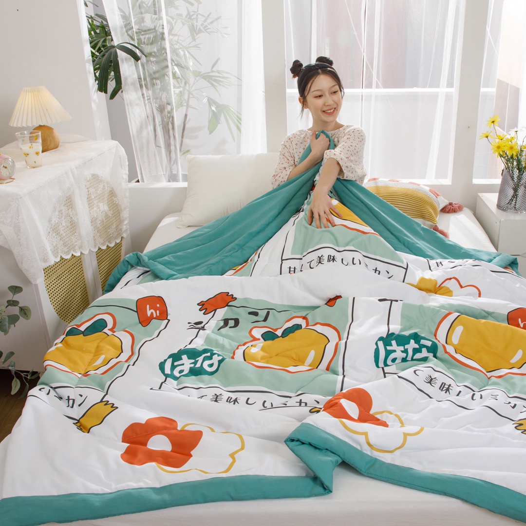 水洗棉印花夏被20