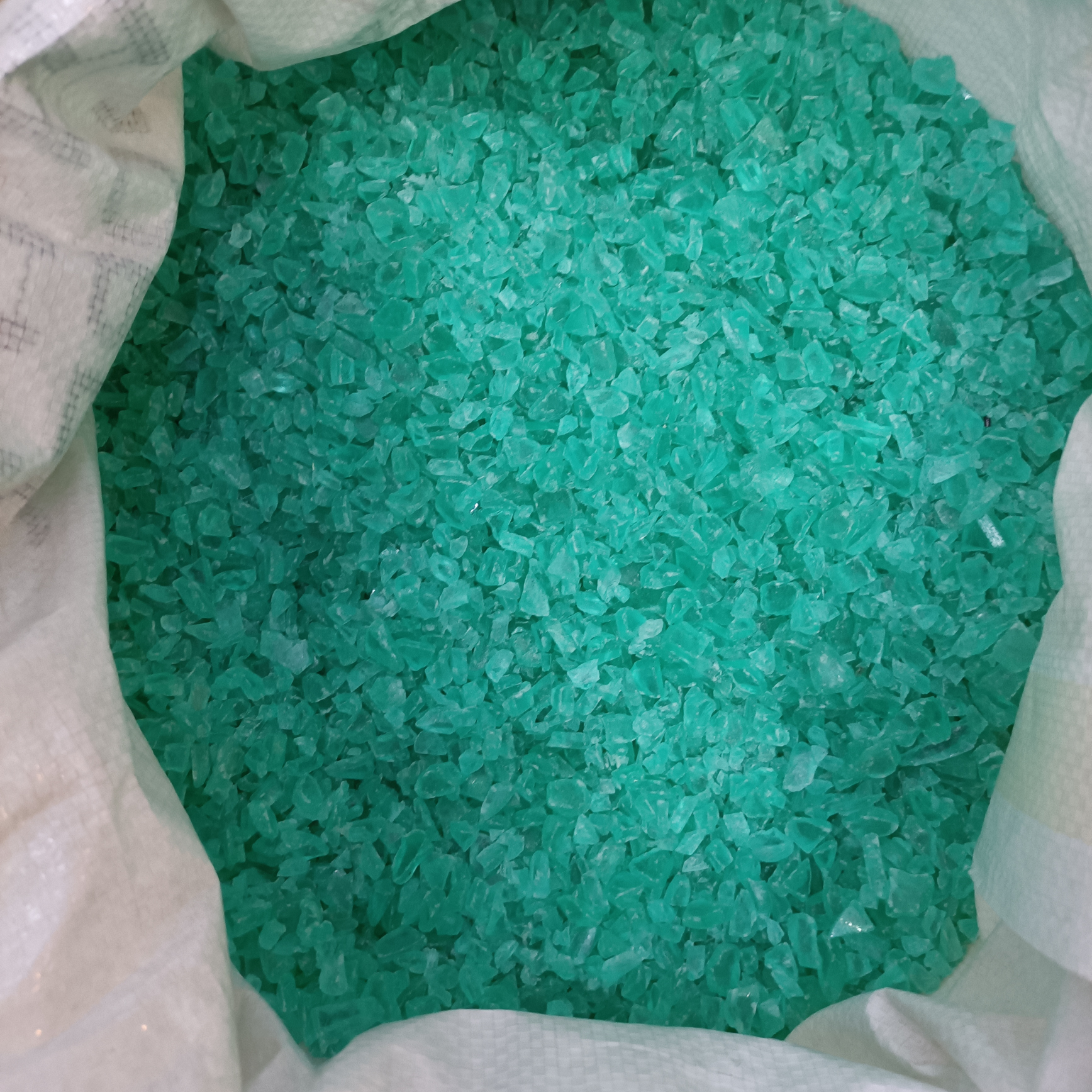 1吨起批回料透苯塑料粒子绿色图