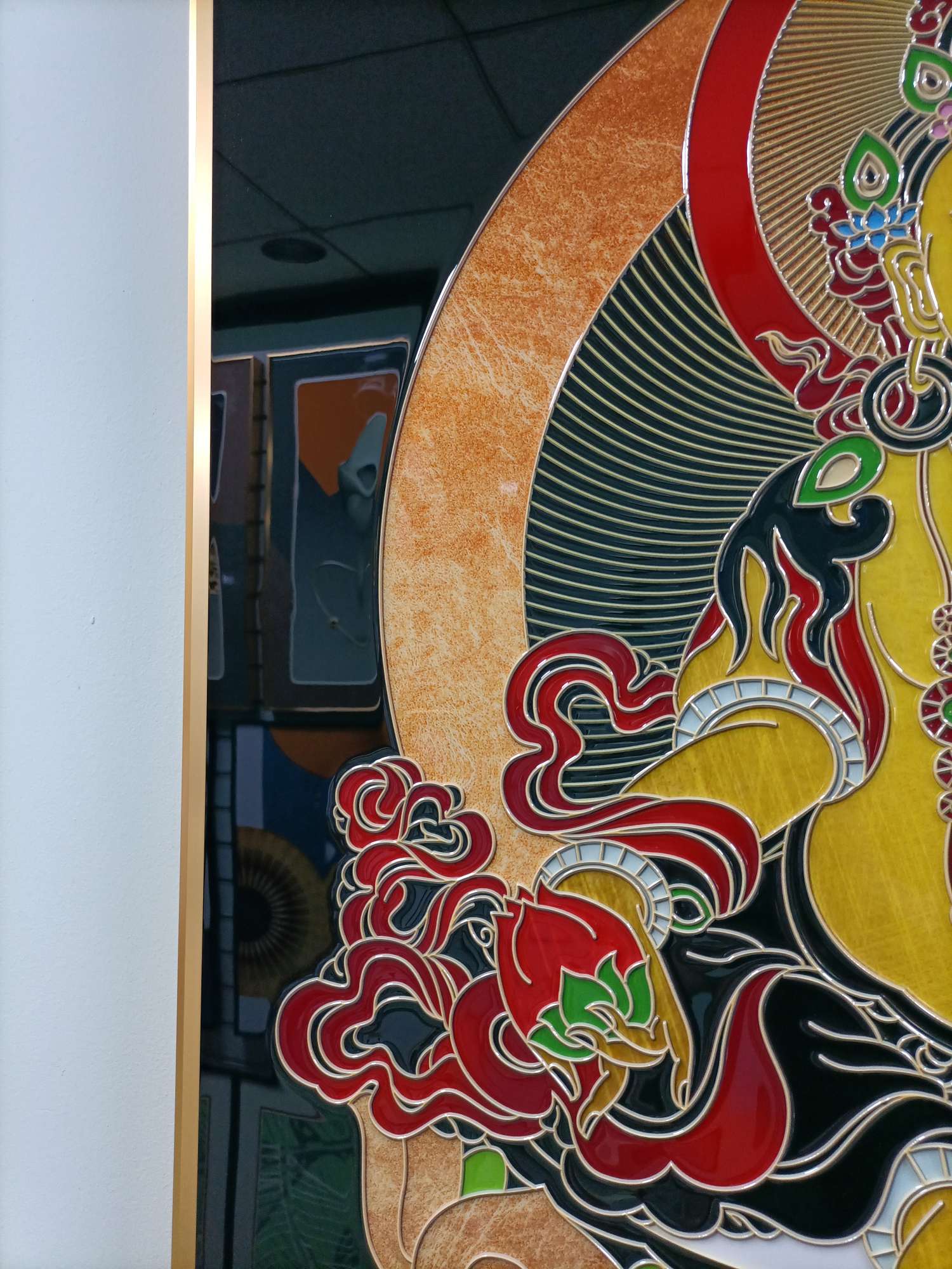 A New Generation Of High Temperature Glaze Relief Arts And Crafts God Of Wealth Portrait High-End Quality Custom undefined