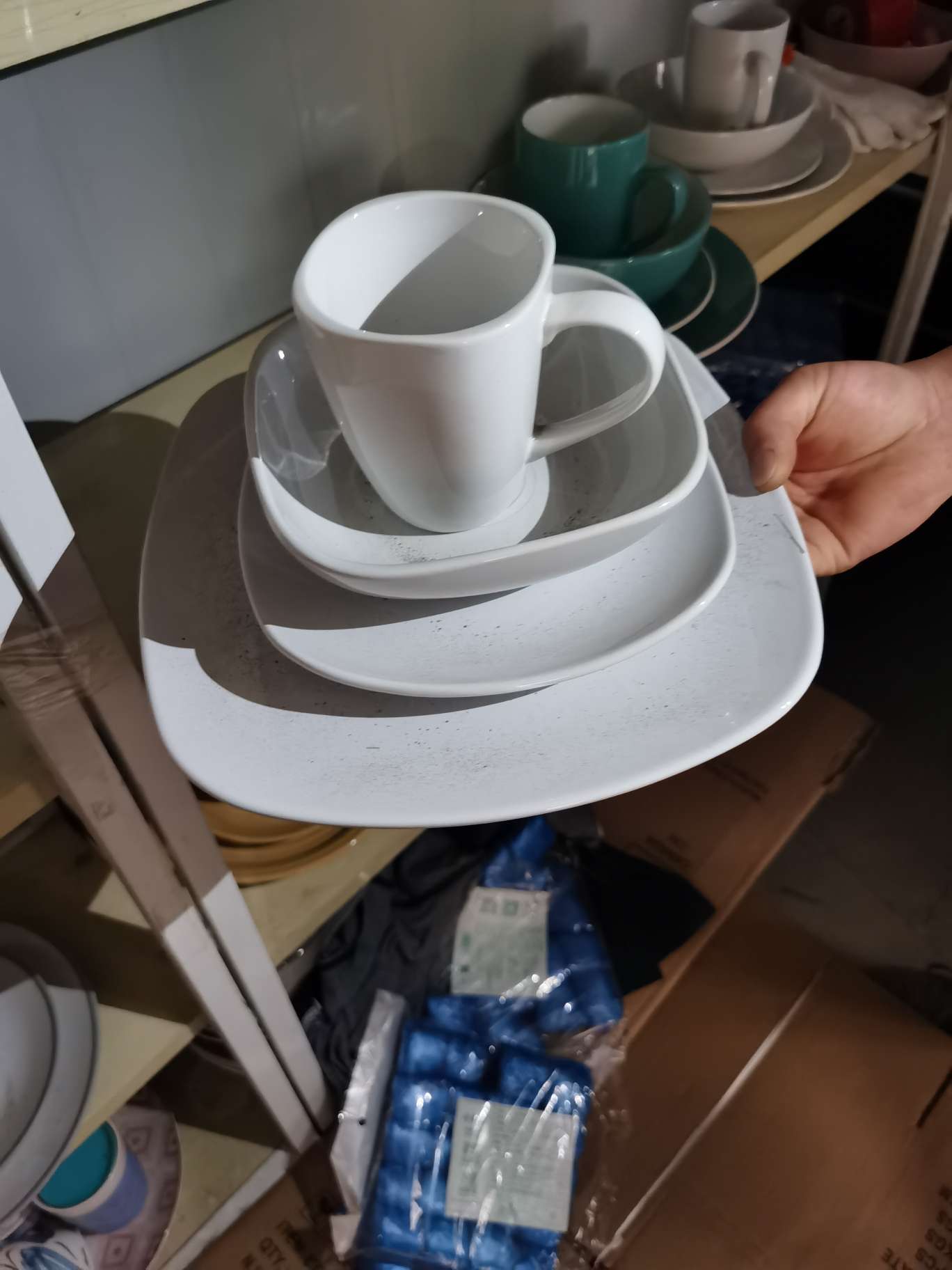 16 Head Color Glaze Tableware Set Item Picture