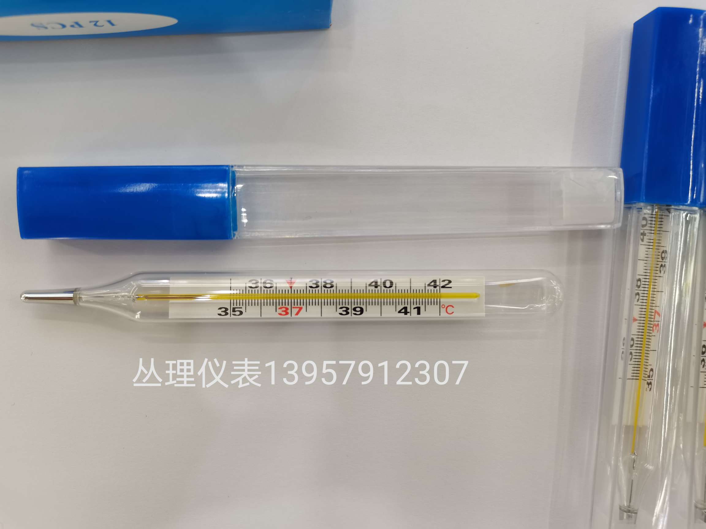 单双刻度温度计大号玻璃温度计清晰大刻度外贸腋下温度测温计详情图4