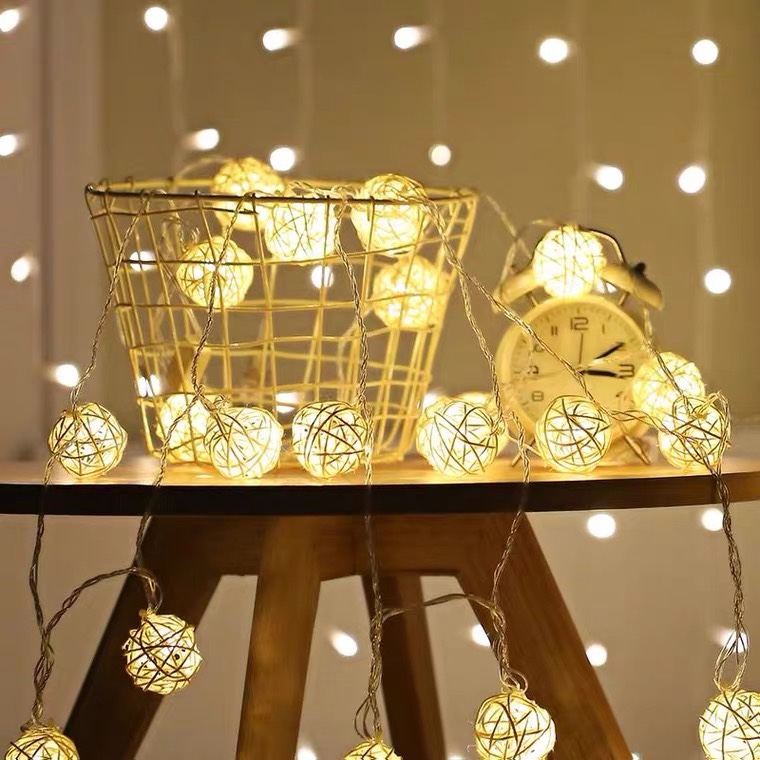 led圣诞灯藤球室内装饰彩灯